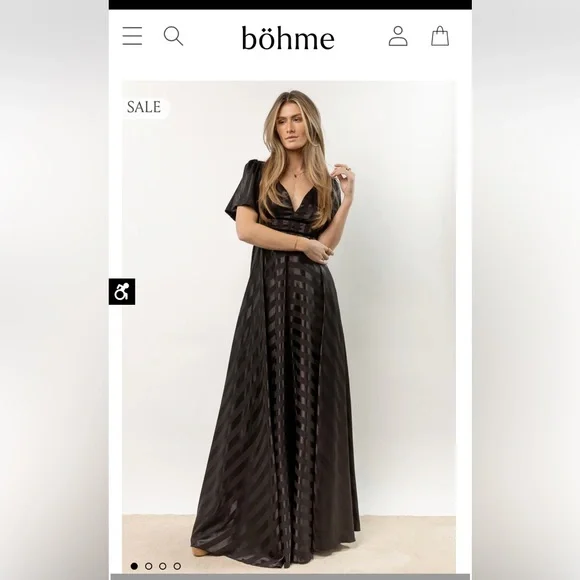 Boehm Dresses | Boehm Holiday Maxi Dress Xs | Color: Black | Size: Xs | Pm-70459559'S Closet